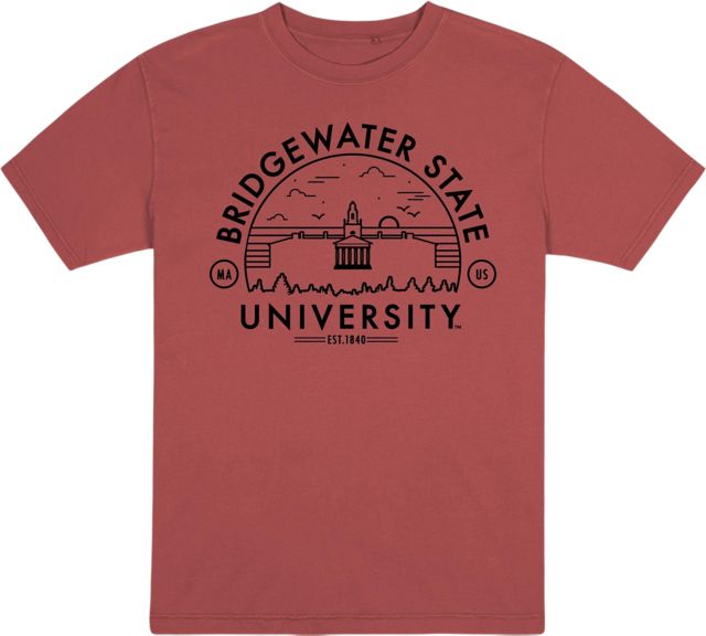 Bridgewater State University Garment Dye Short Sleeve T-Shirt - ONLINE ONLY