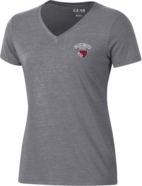 Bridgewater State University Bears Women's V-Neck Short Sleeve T-Shirt