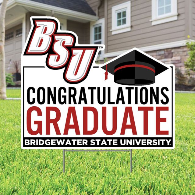 Bridgewater State University Grad 22 x 19 Lawn Sign