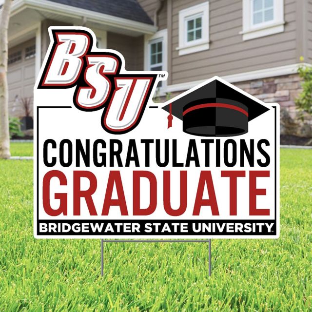 Bridgewater State University Grad 22 x 19 Lawn Sign