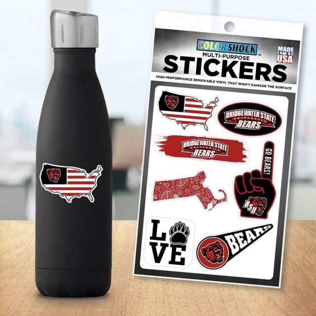 Bridgewater State University 7.5'' x 7.5'' Sticker Sheet
