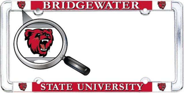 Bridgewater State University Thin Dome License Plate Frame