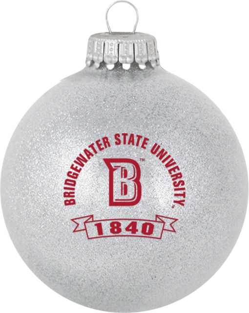 Bridgewater State University Sparkle Ball Ornament