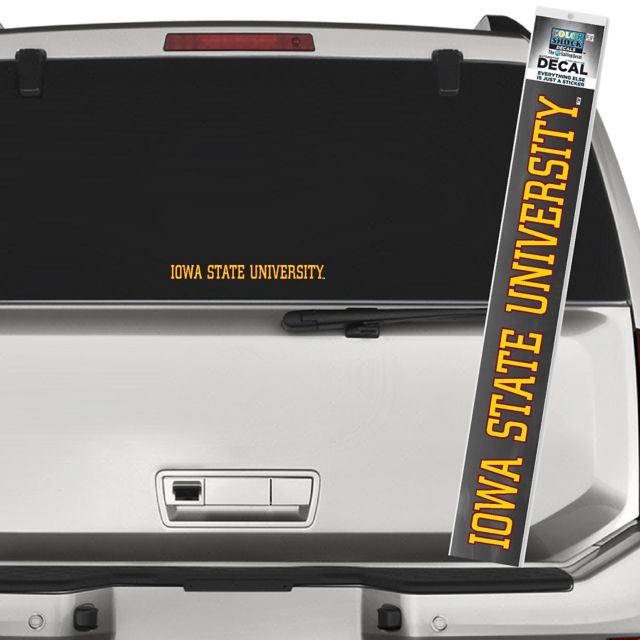 Iowa State Cyclones Vinyl Decal - 12" X 10", Weather-Resistant Oracle 651 Vinyl, Die-Cut Logo, For Windows & Smooth Surfaces