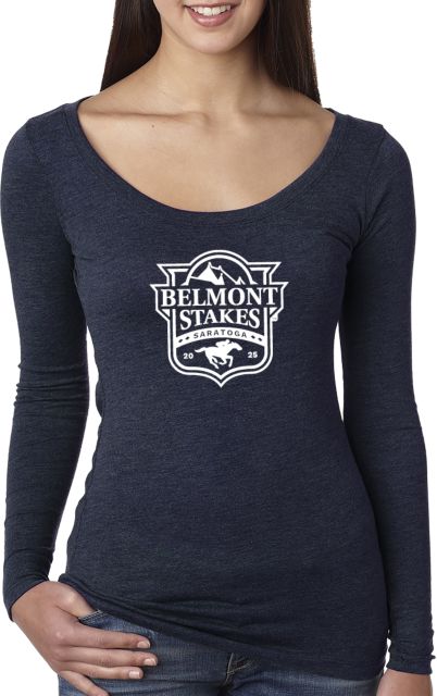 2025 Belmont Stakes Saratoga Women's Long Sleeve T-Shirt