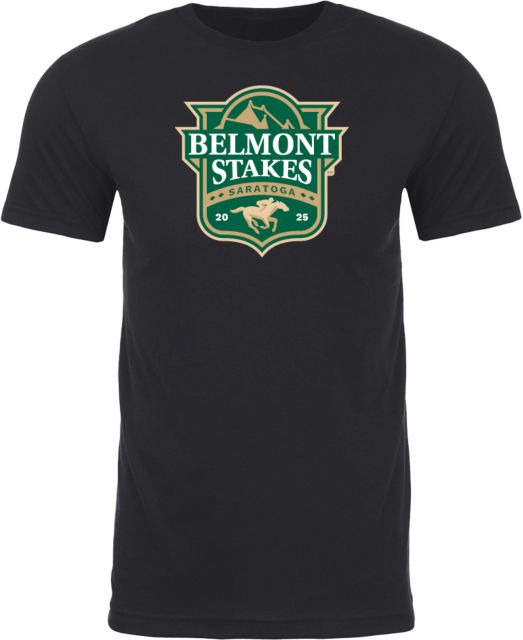 2025 Belmont Stakes Saratoga Sueded Short Sleeve T-Shirt