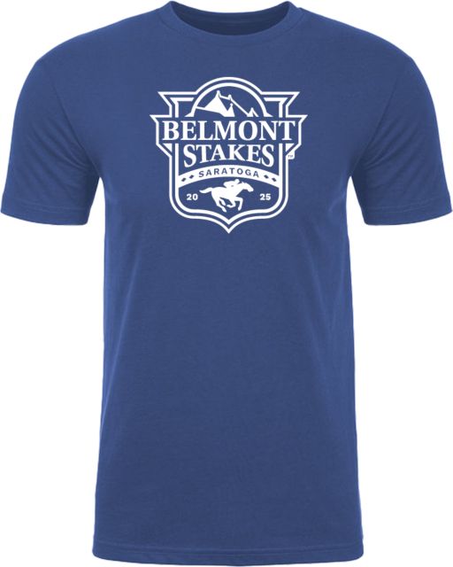 2025 Belmont Stakes Saratoga Sueded Short Sleeve T-Shirt