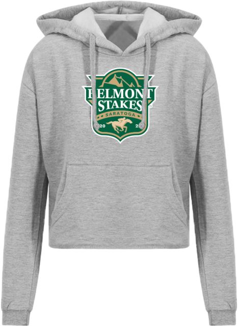 2025 Belmont Stakes Saratoga Cropped Hooded Sweatshirt