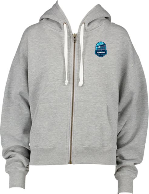 NYRA ENZA Womens Boxy Full Zip Hood Aqueduct Farewell Logo - ONLINE ONLY