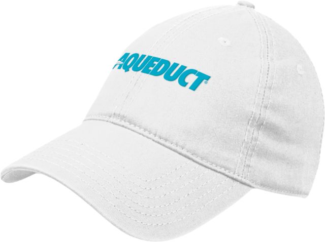 NYRA Unstructured Adjustable Low Profile Hat Aqueduct Official Word Mark - ONLINE ONLY