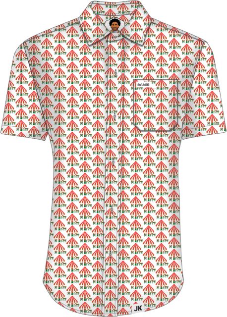 Belmont Stakes Old Smoke White Button Up