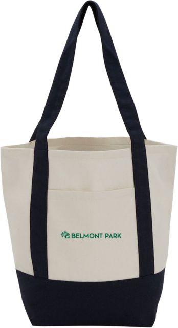 NYRA Mini Recycled 8oz Cotton Canvas Tote Belmont Park Flat - ONLINE ONLY