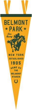 NYRA Belmont Park 9 x 27 Pennant