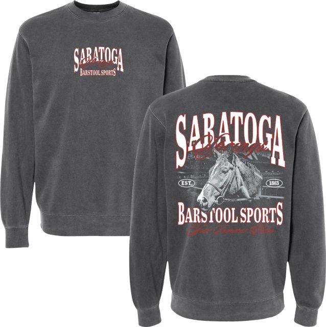 Saratoga Barstool Horse Crewneck Sweatshirt