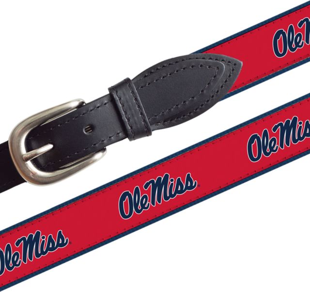 Ole Miss Rebels Ribbon Belt