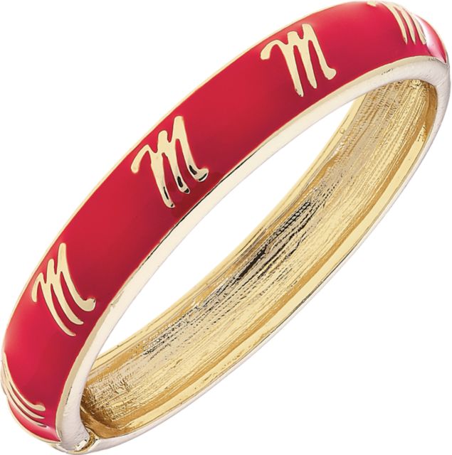 Ole Miss Rebels Women's Hinge Bangle
