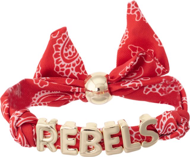 Ole Miss Rebels Bandana Slider Bracelet