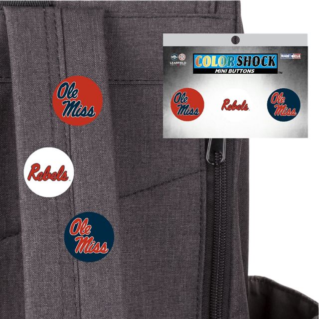 Ole Miss Rebels 3-Pack Mini Button