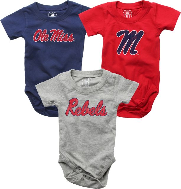 Ole Miss Rebels Infant's 3 Pack Onesie