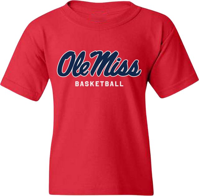 Ole Miss Rebels Men's Basketball Player Name Youth Short Sleeve T-Shirt