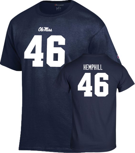 Ole Miss Football T-Shirt Salathiel Hemphill - 46 - ONLINE ONLY