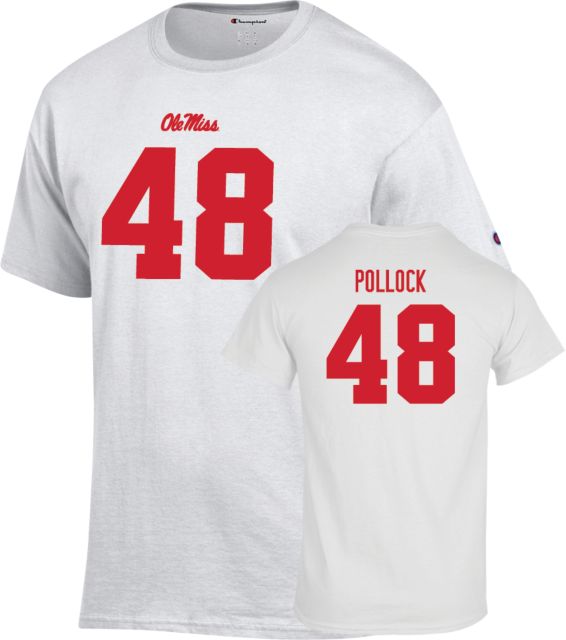 Ole Miss Football T-Shirt Charlie Pollock - 48 - ONLINE ONLY