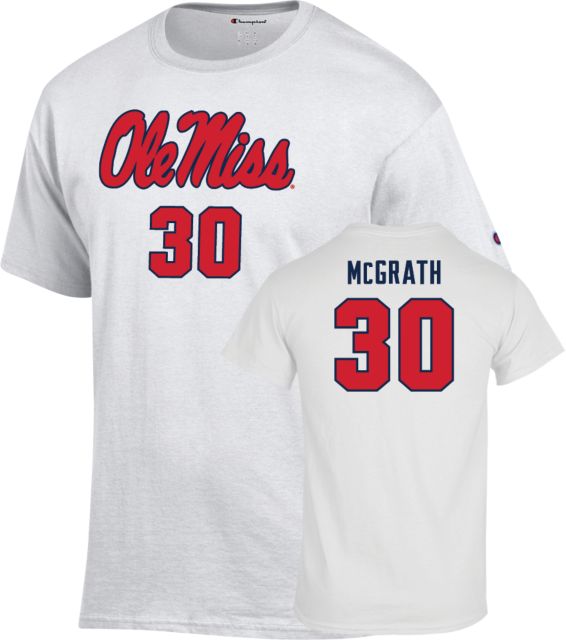 Ole Miss Rebels Men's Basketball T-Shirt Cole McGrath - 30