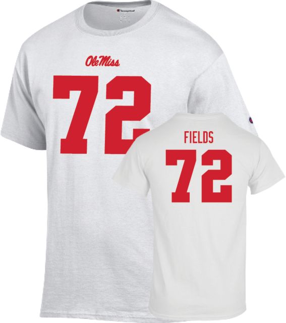Ole Miss Rebels Football T-Shirt Ethan Fields - 72