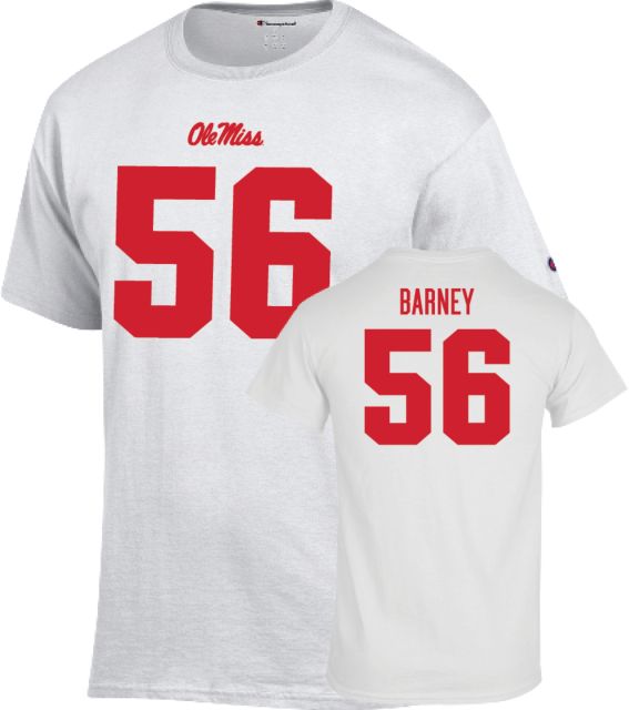 Ole Miss Rebels Football T-Shirt Christopher Barney - 56
