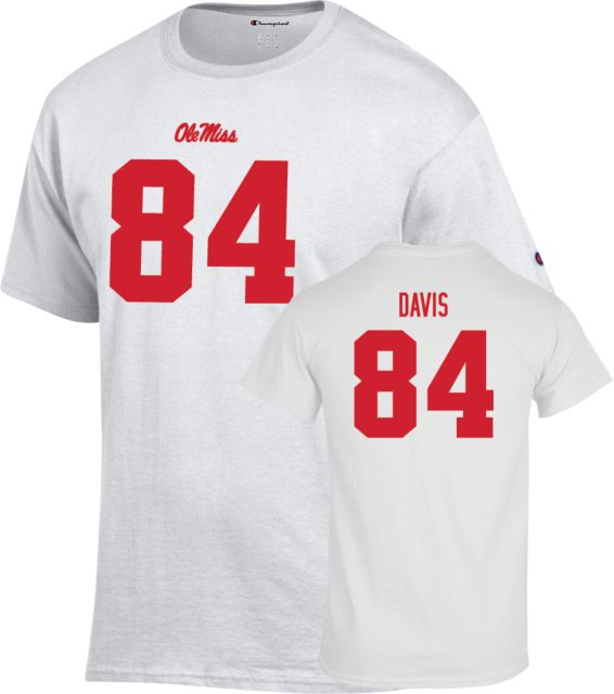 Ole Miss Football T-Shirt Qua Davis - 84 - ONLINE ONLY