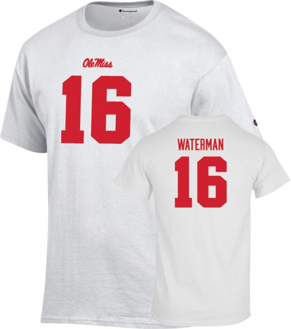 Ole Miss Football T-Shirt Braden Waterman - 16 - ONLINE ONLY