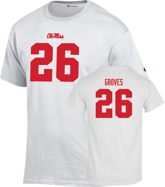 Ole Miss Football T-Shirt Taylor Groves - 26 - ONLINE ONLY