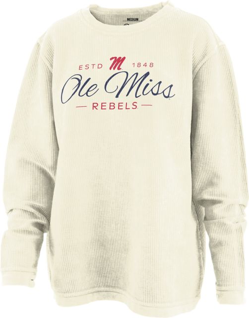 Ole Miss Rebels Women's Corduroy Crewneck Sweatshirt