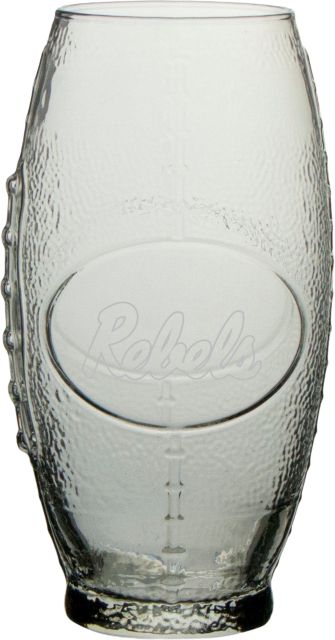 Ole Miss Rebels 23 oz. Football Glass