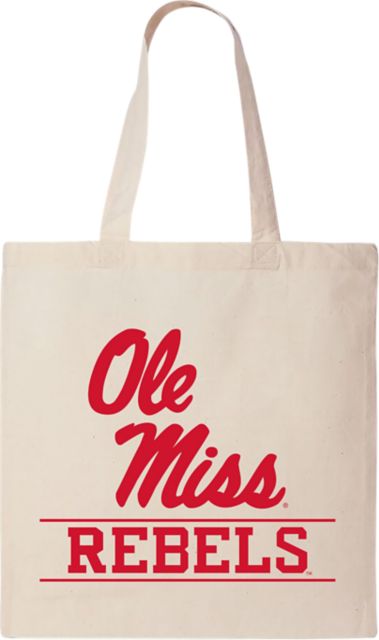 Ole Miss Rebels 15 x 16 Canvas Tote Bag