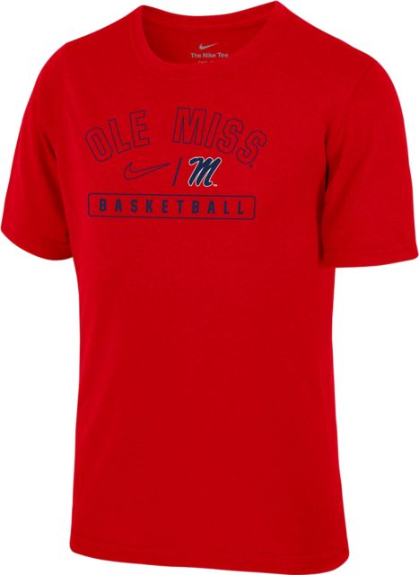 Ole Miss Rebels Youth Basketball Short Sleeve T-Shirt