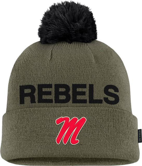 Ole Miss Rebels Military Peak Beanie