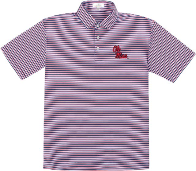 Ole Miss Rebels Performance Stripe Polo