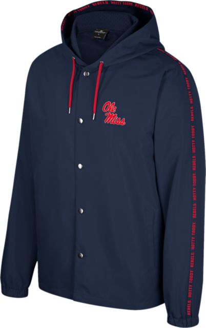 Ole Miss Rebels Hooded Snap Up Jacket