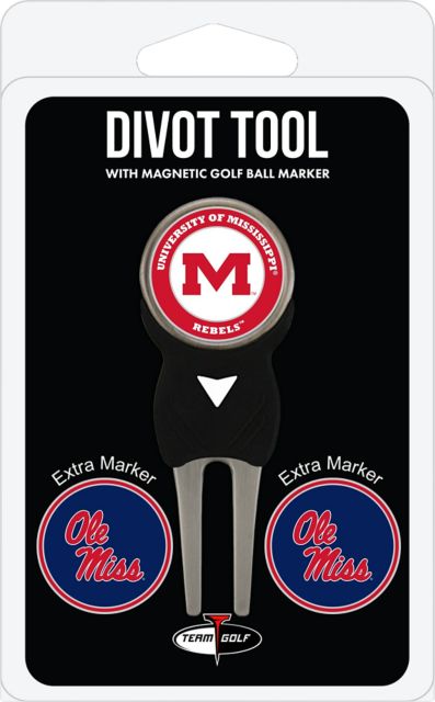 Ole Miss Rebels Golf Divot Tool With Chip Marker