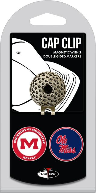 Ole Miss Rebels Golf Cap Clip and Ball Marker Set