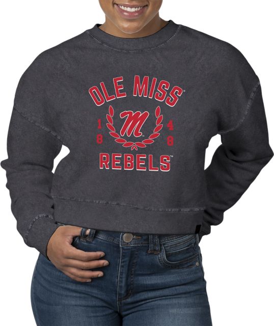 Ole Miss Rebels Women's Crop Crewneck Sweatshirt