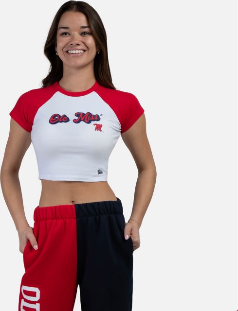 Ole Miss Women's Rebels Baseball Short Sleeve T-Shirt