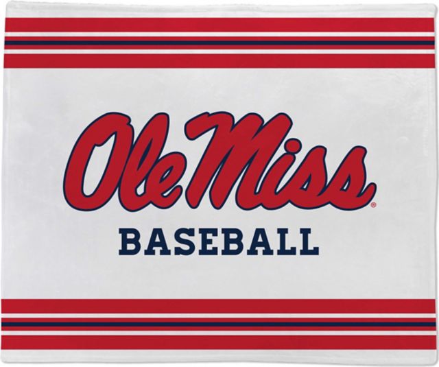 Ole Miss Rebels Baseball 50x60 Throw Blanket