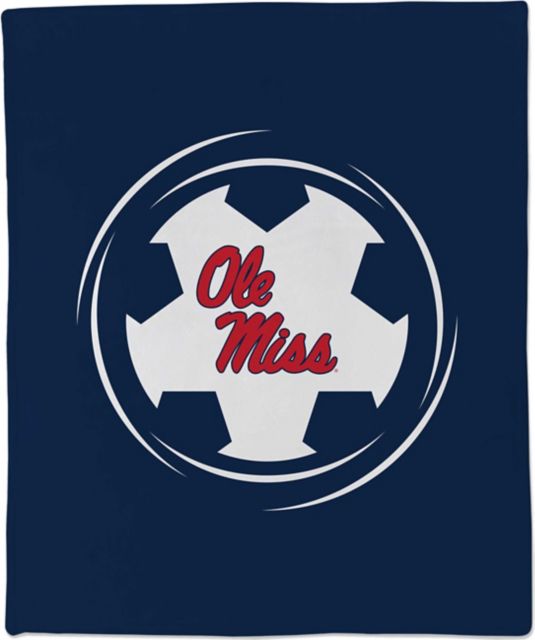 Ole Miss Rebels Soccer 50x60 Throw Blanket