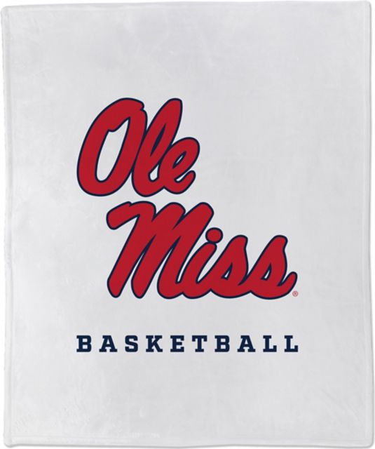 Ole Miss Rebels 50x60 Basketball Throw Blanket