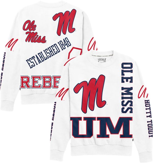 Ole Miss Rebels Women's Collage Kelsey Crewneck Sweatshirt