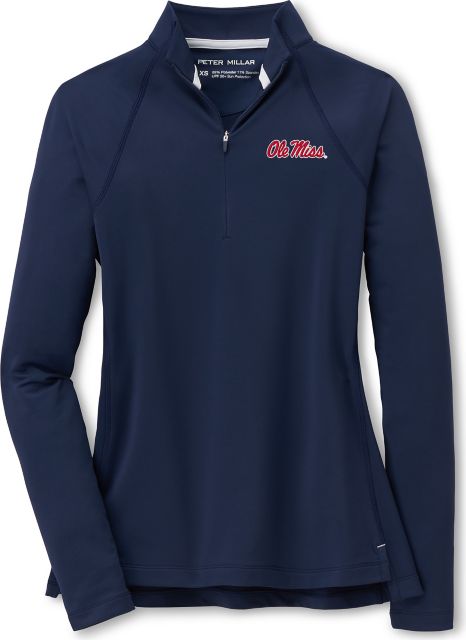 Ole Miss Rebels Women's Raglan Sleeve Perth 1/4 Zip