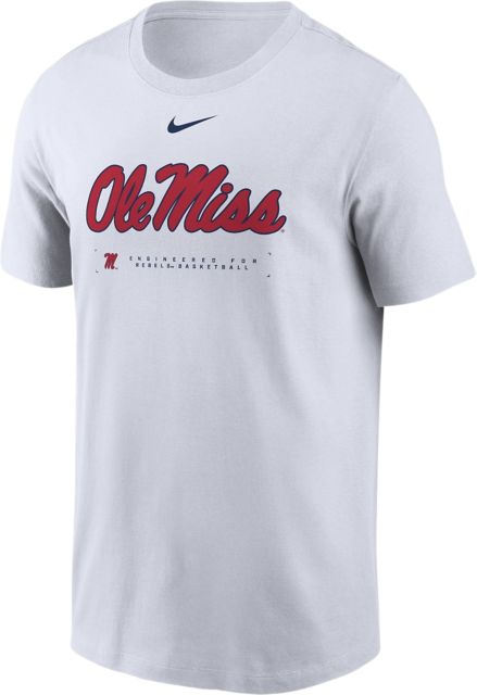 Ole Miss Rebels Basketball Short Sleeve T-Shirt 3XL