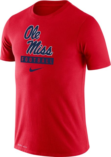 Ole Miss Rebels Football Dri-Fit Short Sleeve T-Shirt